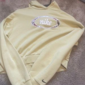nike hoodie, size extra small light green